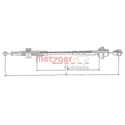 Imagem de METZGER 10.0152 Cabo de Acelerador COFLE