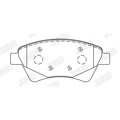 Imagem de JURID 573124J Jogo de pastilhas para travão disco não preparado indicador aviso desgaste com acessórios RENAULT: MEGANE 2 Kombi