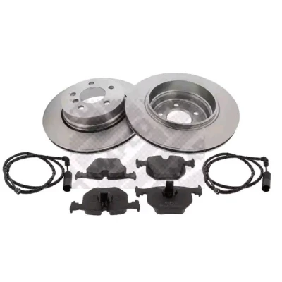 Imagem de MAPCO 47788 Kit de travões Eixo traseiro ventilado com chapa anti ruído incl. contacto aviso desgaste