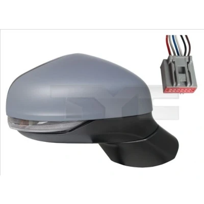 Imagem de Espelho retrovisor Tyc 310 0262 esquerda com subcapa para regulação eléctrica dos espelhos, convexo, aquecível FORD: FIESTA 7