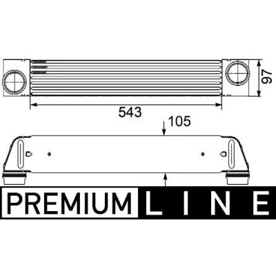 Imagem de MAHLE ORIGINAL CI 189 000P Intercooler