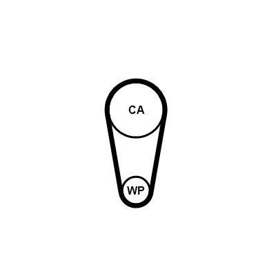 Imagem de CONTITECH CT1248 Correia de Distribuição 99 495mm 10mm