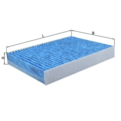 Imagem de MAHLE ORIGINAL LAO 686 Filtro, ar do habitáculo Filtro de carvão ativado, Com efeito antialérgico, antibacteriano 262,0 193 37,0 CST4624