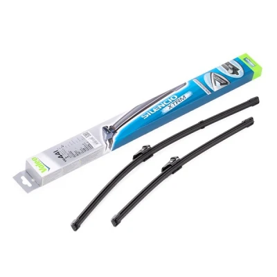 Imagem de Escova do limpa vidros Valeo Silencio X.trm, Flat Blade Set 574641 à frente Sem armação Top Lock PEUGEOT: 308 II Hatchback, SW 2