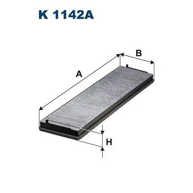 Imagem de FILTRON K 1142A Filtro, ar do habitáculo Filtro de carvão ativado 581 164 47,5