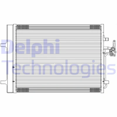 Imagem de DELPHI TSP0225689 Condensador com secador 18 14 585 FORD: S Max Mk1, MONDEO 4, Galaxy Mk2 MPV, VOLVO: V60 I, XC60 I
