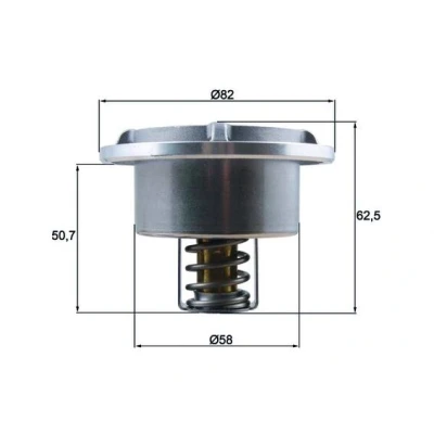 Imagem de MAHLE ORIGINAL THD 6 75 Termóstato, líquido de refrigeração
