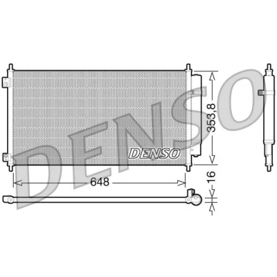 Imagem de DENSO DCN40010 Condensador com secador R 134a HONDA: ACCORD 8 Kombi