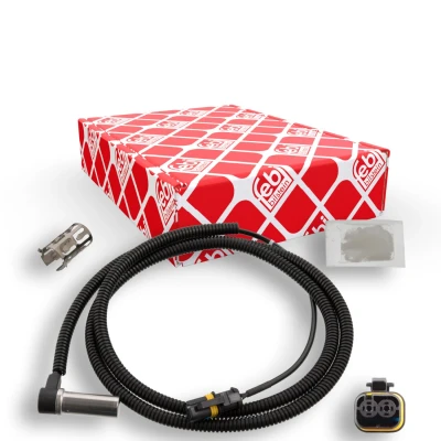 Imagem de FEBI BILSTEIN 107660 Sensor de ABS Eixo dianteiro, lado direito com manga, casquilho 1800Ohm 1470mm