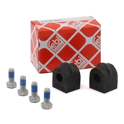 Imagem de FEBI BILSTEIN 02524 Kit de reparação, apoio da barra estabilizadora Eixo traseiro com jogo parafusos MERCEDES BENZ: 190, W123 Sedan, W124 Sedan