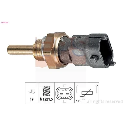Imagem de EPS 1.830.264 Sensor da Temperatura do Líquido de Refrigeração Made in Italy OE Equivalent OPEL: Astra H Caravan, G CC, Corsa C Hatchback