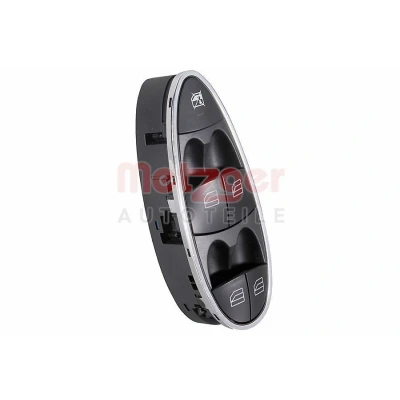 Imagem de METZGER 09161179 Interruptor, elevadores dos vidros do lado condutor, à frente MERCEDES BENZ: Classe E Sedan
