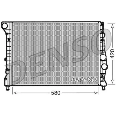 Imagem de DENSO DRM01001 Radiador, arrefecimento do motor Alumínio 580 420 28 ALFA ROMEO: 147, GT
