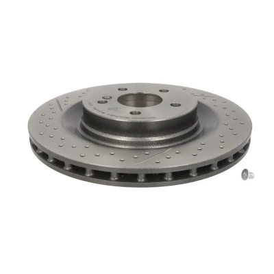 Imagem de BREMBO COATED DISC LINE 09.9257.41 Disco de travão 330 26 5 interior ventilado, ranhurado/perfurado revestido alto carbono com parafusos