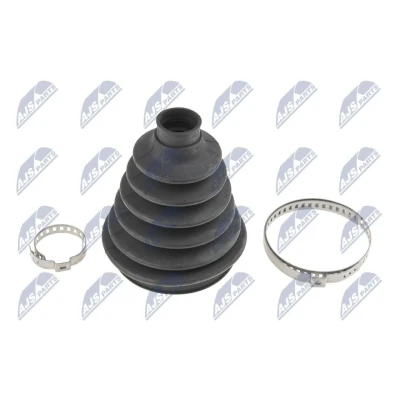 Imagem de NTY NOP 059 Fole de Transmissão TPE (elastómero termoplástico) Eixo dianteiro, do lado da roda com braçadeiras VOLKSWAGEN: Polo IV Hatchback