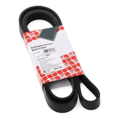 Imagem de FEBI BILSTEIN 28975 Correia trapezoidal estriada 1751 6 EPDM (borracha de etileno propileno dieno) RENAULT: CLIO 2, Kangoo I Express, Scénic 1