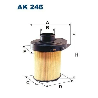 Imagem de FILTRON AK 246 Filtro de ar 193,5 155, 187, 130 Cartucho filtrante PEUGEOT: 106 II Hatchback, I 205 Hatchback