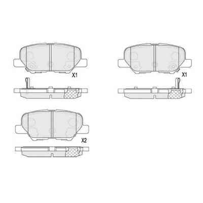 Imagem de KAVO PARTS KBP 5551 Jogo de pastilhas para travão disco com avisador sonoro desgaste MITSUBISHI: OUTLANDER 3, ASX SUV, MAZDA: 6 Sedan