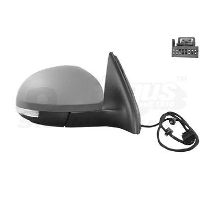 Imagem de Espelho retrovisor Van Wezel 5745808 à direita com subcapa completo, convexo, para regulação eléctrica dos espelhos, aquecível