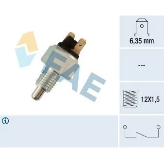 Imagem de FAE 40370 Interruptor, luz de marcha atrás BMW: 3 Cabrio, 5 Sedan, Cabrio