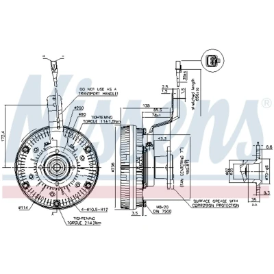 Imagem de Embraiagem, ventilador do radiador NISSENS 86079