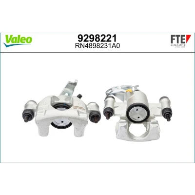 Imagem de FTE 9298221 Pinça de travão cinzento Ferro fundido Eixo traseiro direito sem suporte RENAULT: MASTER 3 Kasten
