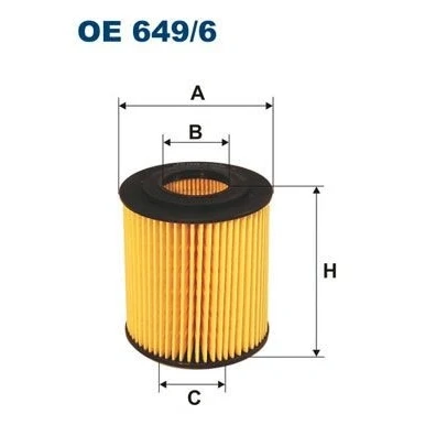 Imagem de Filtro de óleo filtron oe649/6