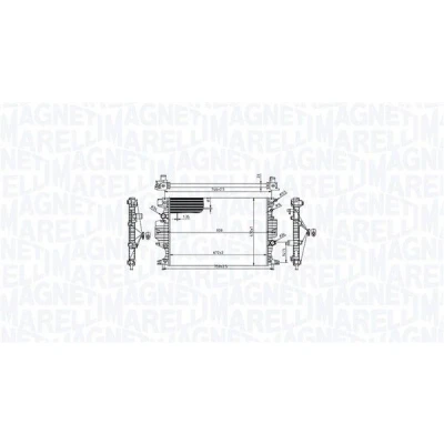 Imagem de MAGNETI MARELLI 350213215900 Radiador, arrefecimento do motor