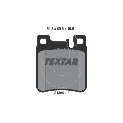 Imagem de TEXTAR 2130501 Jogo de pastilhas para travão disco preparado indicador aviso desgaste MERCEDES BENZ: CLK Cabrio, Classe C Sedan