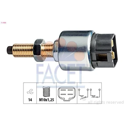 Imagem de FACET 7.1044 Interruptor de luz stop mecânico M10x1,25 Made in Italy OE Equivalent OPEL: Frontera B SUV