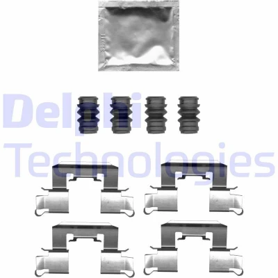 Imagem de DELPHI LX0710 Kit de acessórios, pastilhas travão MAZDA: 2 Hatchback, OPEL: Corsa E Hatchback