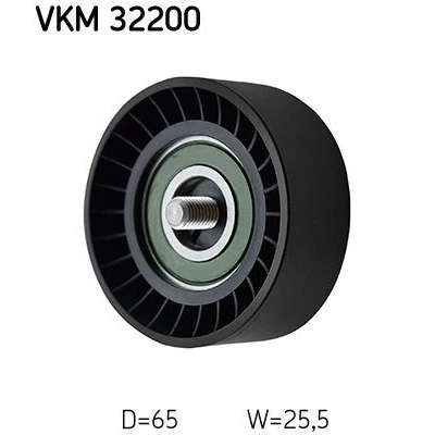 Imagem de SKF VKM 32200 Polia de Desvio FIAT: Ducato III Van, Doblo II Van / Carrinha, Camião plataforma Chassis, ALFA ROMEO: 159 Sportwagon