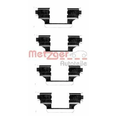 Imagem de METZGER 109 1656 Kit de acessórios, pastilhas travão PEUGEOT: 607 Sedan, CITROËN: C5 3