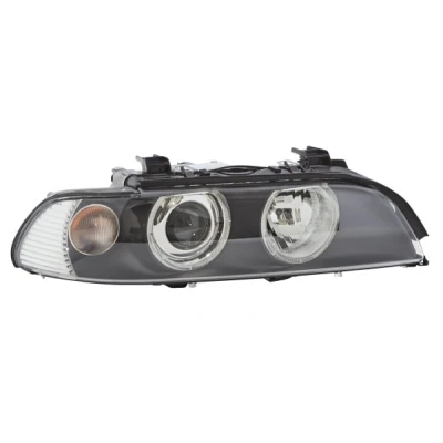 Imagem de HELLA 1LL 008 053 601 Farol Principal à direita PY21W, H7/H7 FF, assimétrico, Halogéneo, DE 12V transparente para circulação pela esquerda