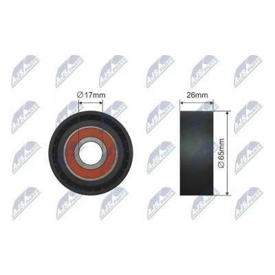 Imagem de NTY RNK PL 021 Polia de Desvio VAUXHALL: Astra Mk6, OPEL: J GTC, CHEVROLET: Cruze Carrinha