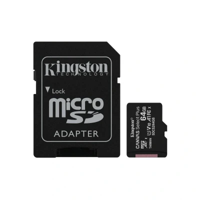 Imagem de Kingston Canvas Select Plus microSDHC 64GB + Adaptador SD