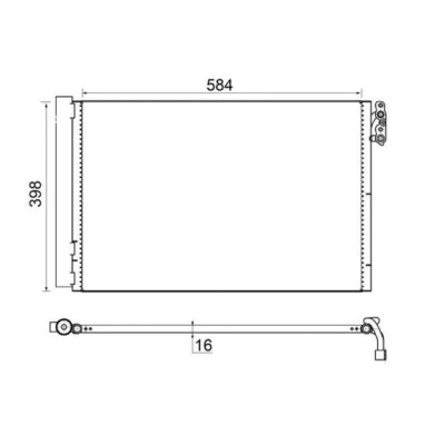 Imagem de MAHLE ORIGINAL AC 413 001S Condensador com secador 584 BMW: 1 Hatchback, 3 Coupe, Sedan