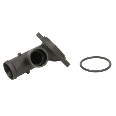 Imagem de TOPRAN 114 417 Flange Plástico Cárter da cambota, à frente, longitudinal VOLKSWAGEN: Passat B6 Sedan, Golf 5, Jetta 3, SEAT: Leon II Hatchback, Altea