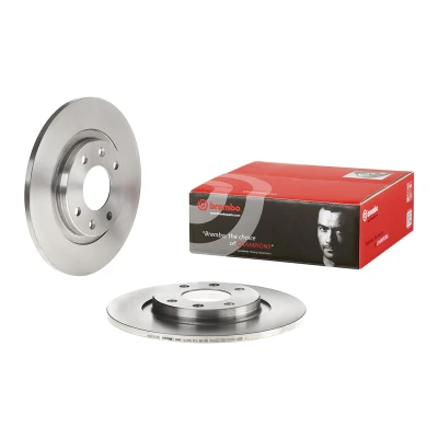 Imagem de BREMBO 08.2938.24 Disco de travão 266 10 4 cheio com parafusos PEUGEOT: 405 I Sedan