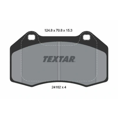 Imagem de TEXTAR 2416201 Jogo de pastilhas para travão disco não preparado indicador aviso desgaste RENAULT: MEGANE 3 Coupe, CLIO 3, 2