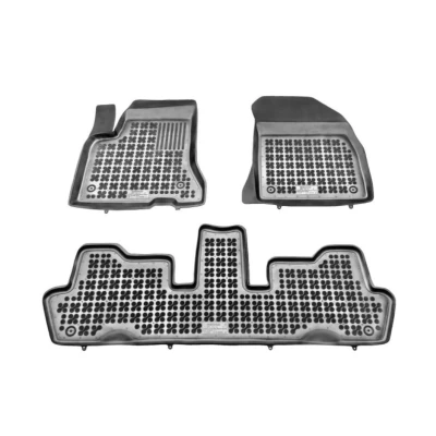Imagem de REZAW PLAST 201210 Conjunto de tapete chão Borracha à frente e atrás 3 preto medida CITROËN: C4 I Grand Picasso