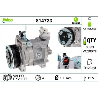 Imagem de VALEO 814723 Compressor DKV10R