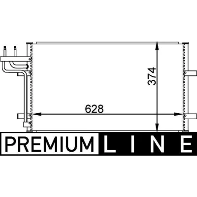 Imagem de MAHLE ORIGINAL AC 374 000P Condensador sem secador 628 FORD: Focus 2 Limousine, Kombi