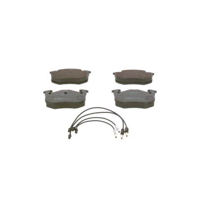 Imagem de BOSCH 0 986 466 350 Jogo de pastilhas para travão disco Baixo teor metálico incl. contacto aviso desgaste CITROËN: BX Hatchback, Carrinha