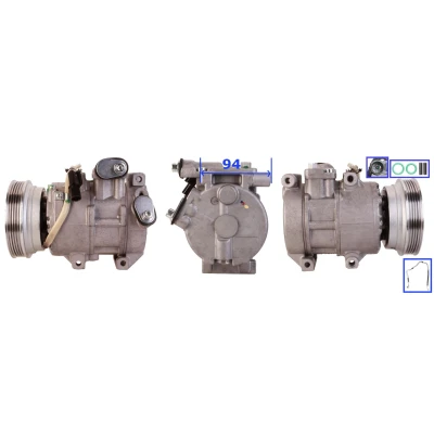 Imagem de ELSTOCK 51 0766 Compressor PAG 46 R134a com juntas