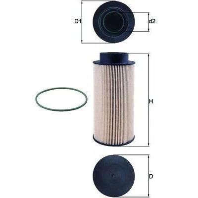 Imagem de MAHLE ORIGINAL KX 182/1D Filtro de Combustível Cartucho filtrante