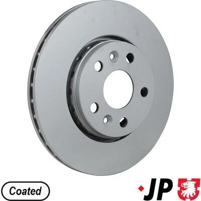 Imagem de JP GROUP 4363101600 Disco de travão Eixo dianteiro 280 24 5 ventilado revestido RENAULT: Kangoo II Express, / Grand