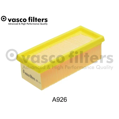 Imagem de DAVID VASCO A926 Filtro de ar 58 78 187 rectangular Cartucho filtrante RENAULT: CLIO 2, 3, Kangoo I Express