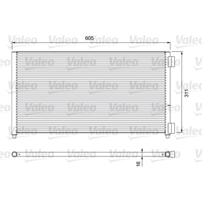 Imagem de Condensador, ar condicionado VALEO 817799
