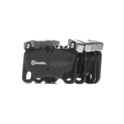 Imagem de BREMBO P 85 103 Jogo de pastilhas para travão disco preparado indicador aviso desgaste sem acessórios, com pesos equilíbrio
